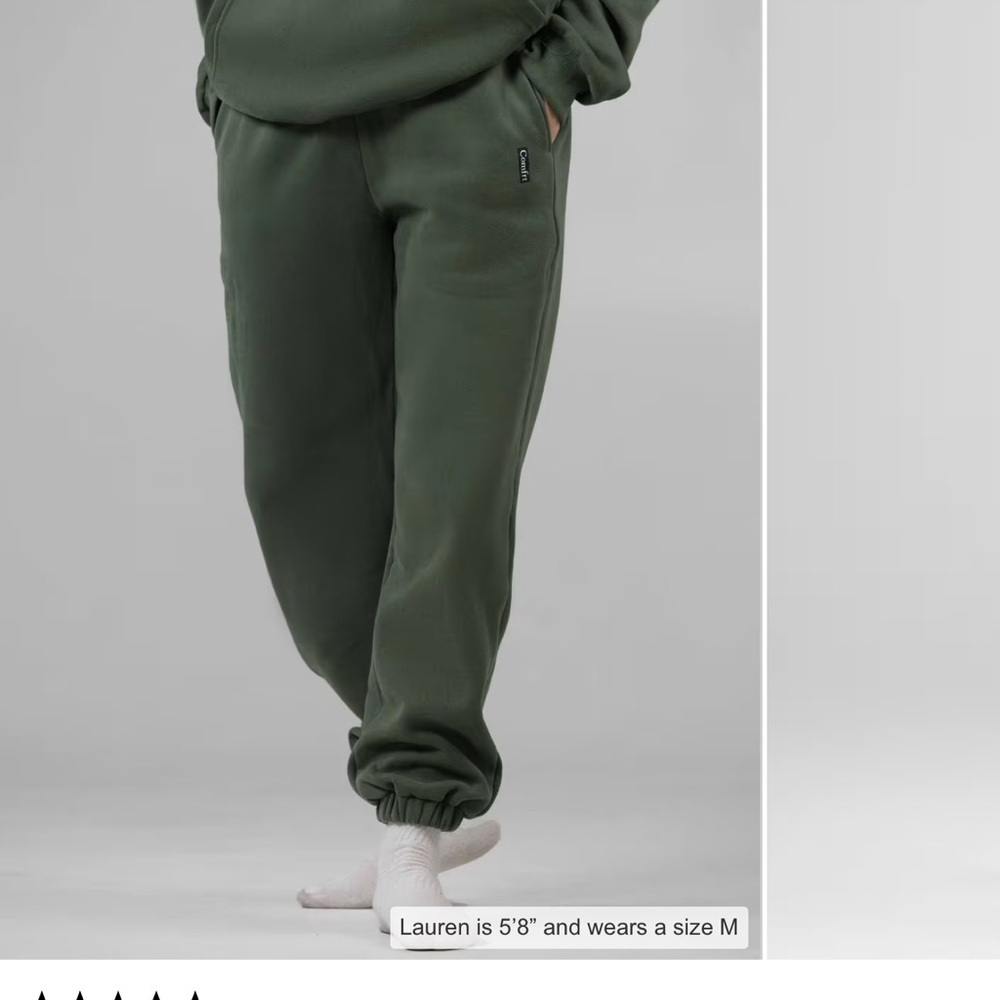 NWT Comfrt Forest Green “The Standard” Jogger/Sweatpants size Medium